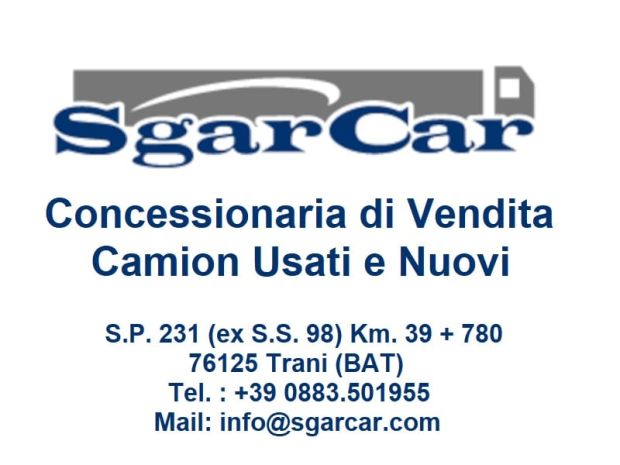 Sgarcar Concessionaria Vendita Camion Usati e Nuovi Trani